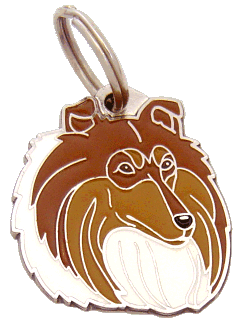 COLLIE SABLE - pet ID tag, dog ID tags, pet tags, personalized pet tags MjavHov - engraved pet tags online